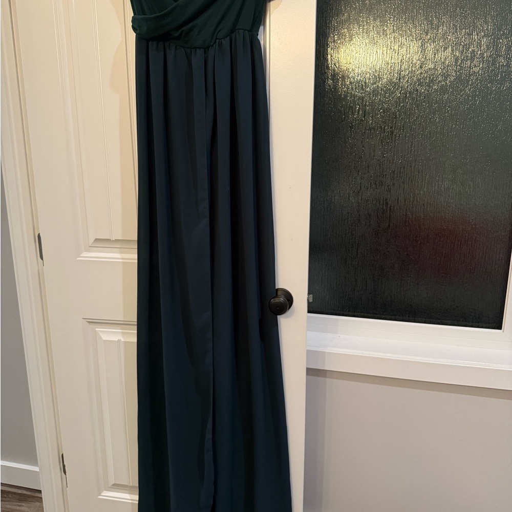 Maternity Elegant Dark Green Maxi Dress